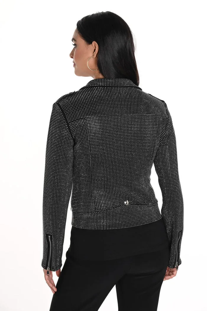 Slim Fit Rhinestone Jacket