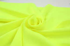 Soft Polyester Charmeuse - Fluor Yellow