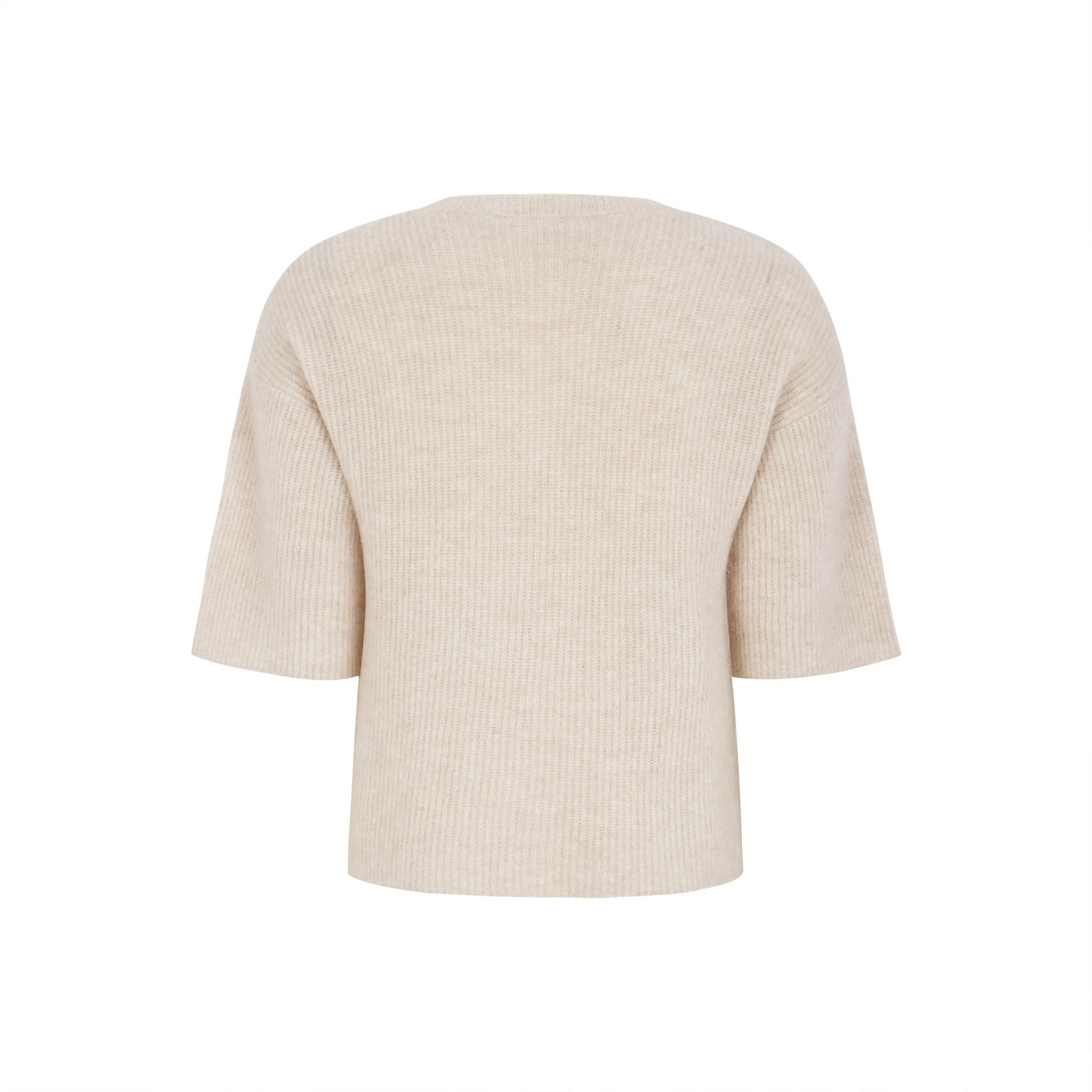 SRHema SS Cardigan knit - Hushed violet melange