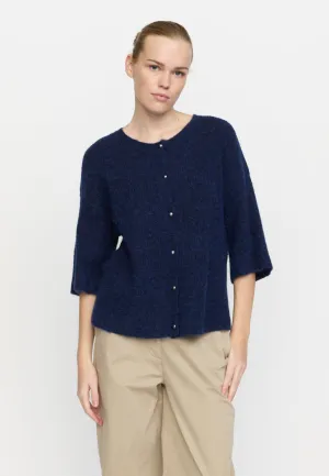 SRHema SS Cardigan knit - Total Eclipse