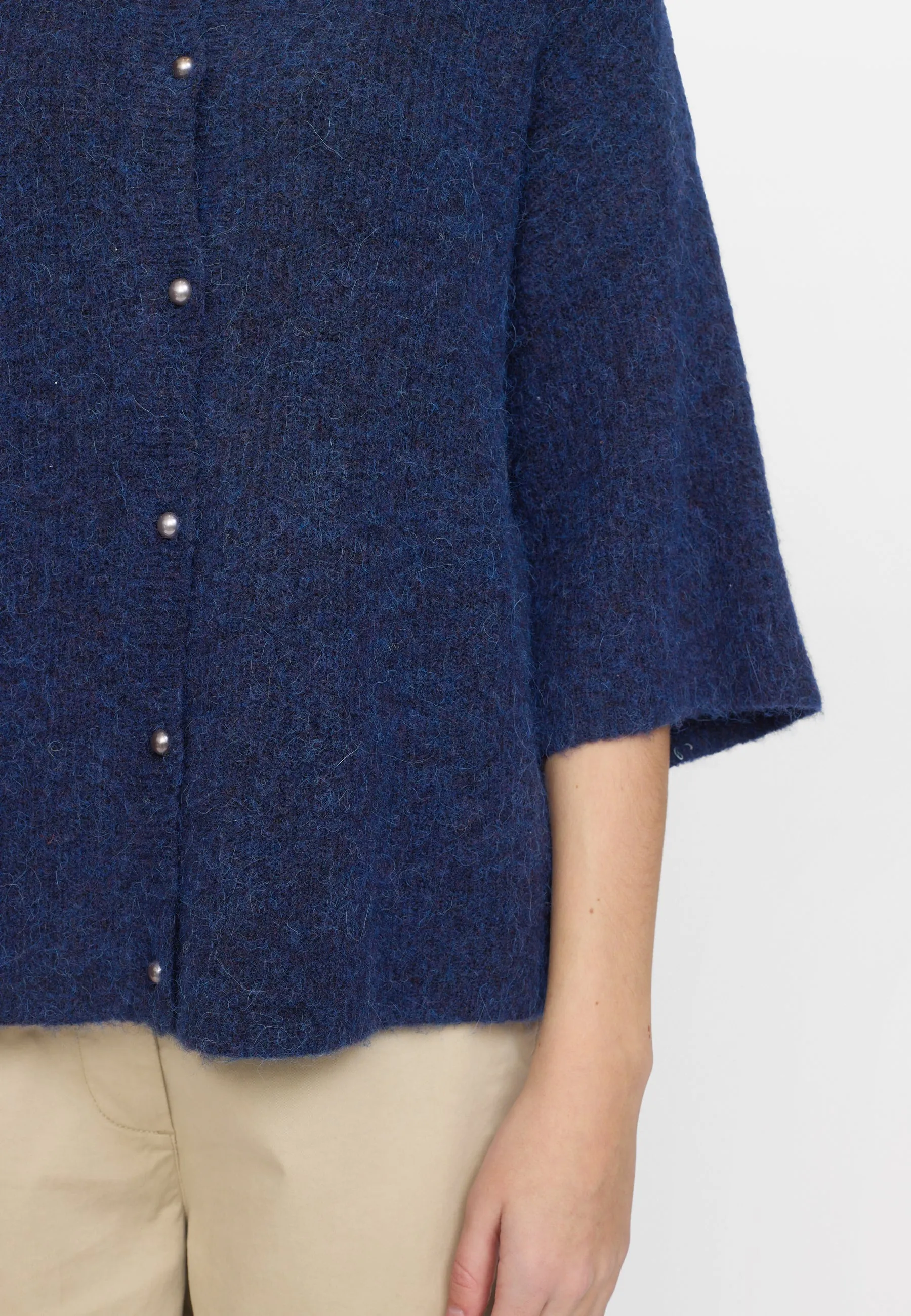 SRHema SS Cardigan knit - Total Eclipse