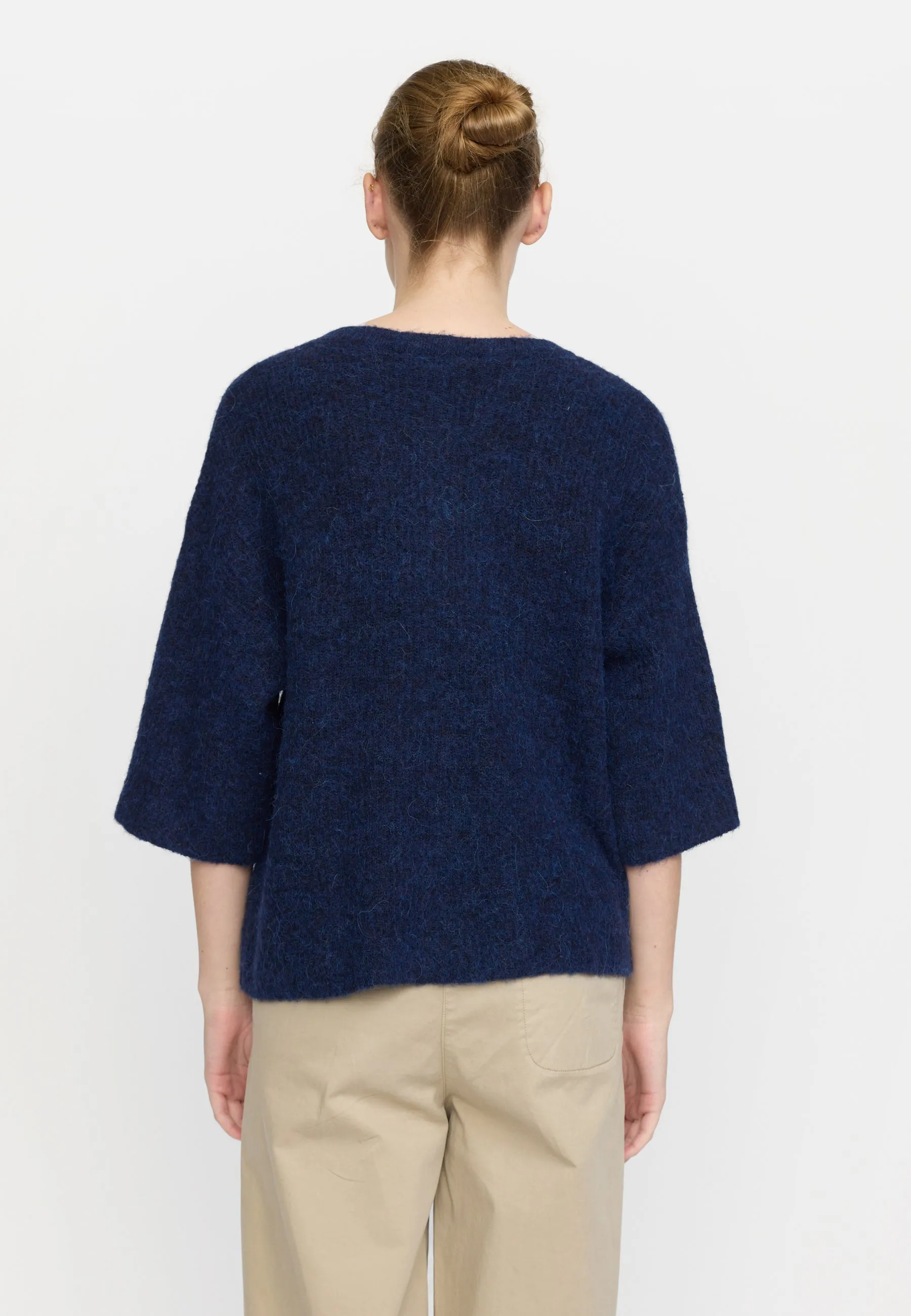 SRHema SS Cardigan knit - Total Eclipse