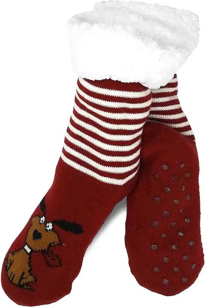TeeHee Socks Women's Double Layered Polyester Assorted Crew 3-Pack (R1298)