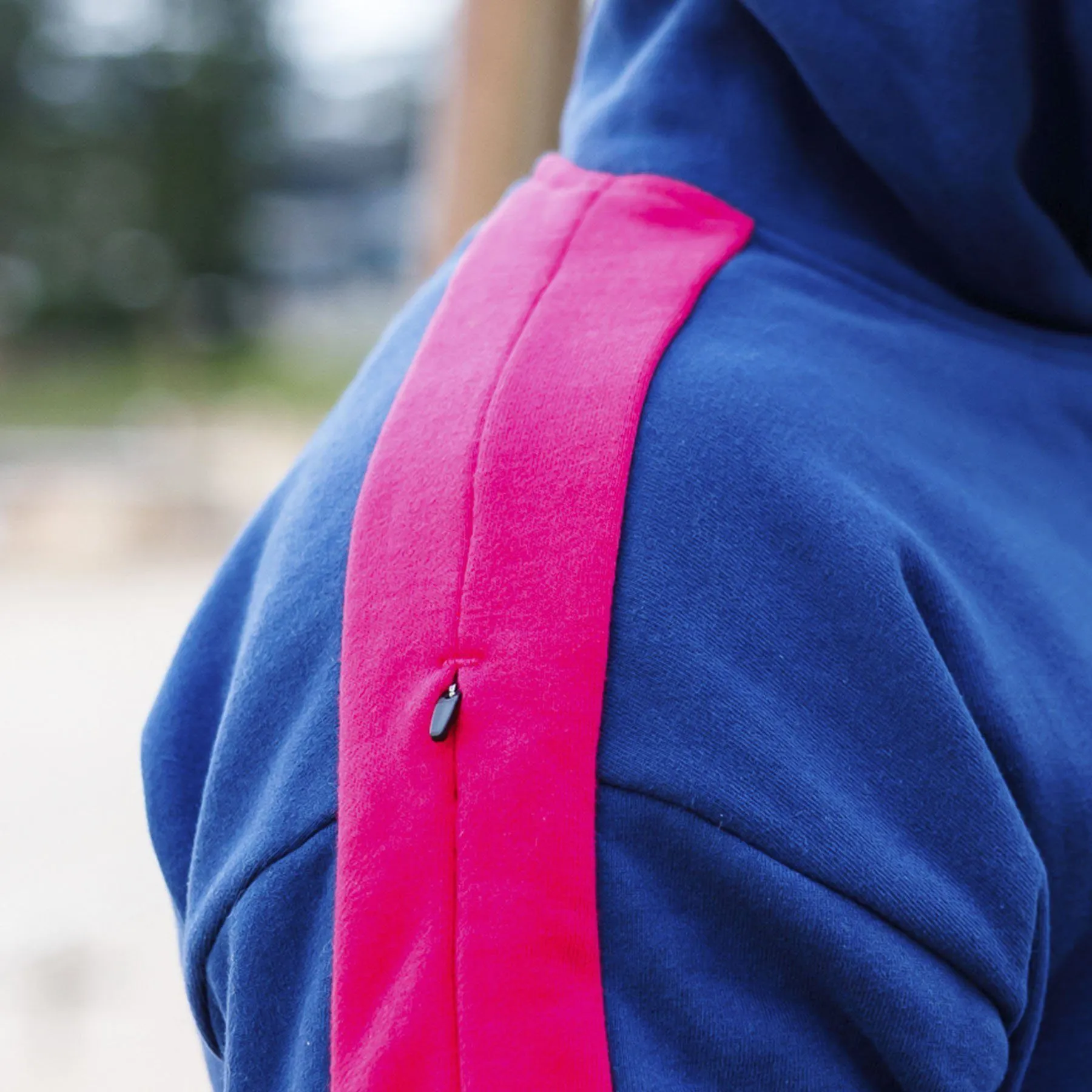 The WOD Life - Women's Wanderer Cropped Hoodie - INDIGO/CERISE