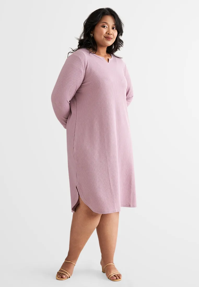 Willow Waffle Long Tunic Dress