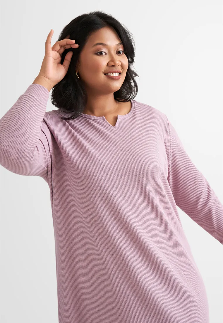 Willow Waffle Long Tunic Dress