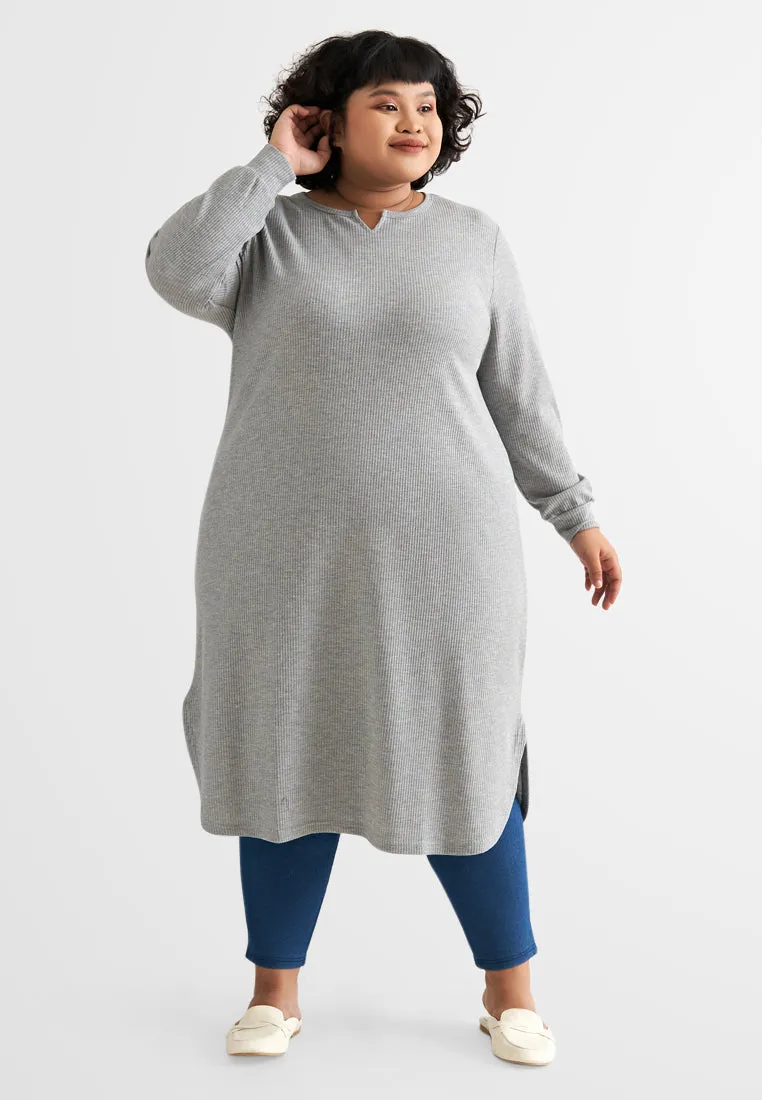 Willow Waffle Long Tunic Dress