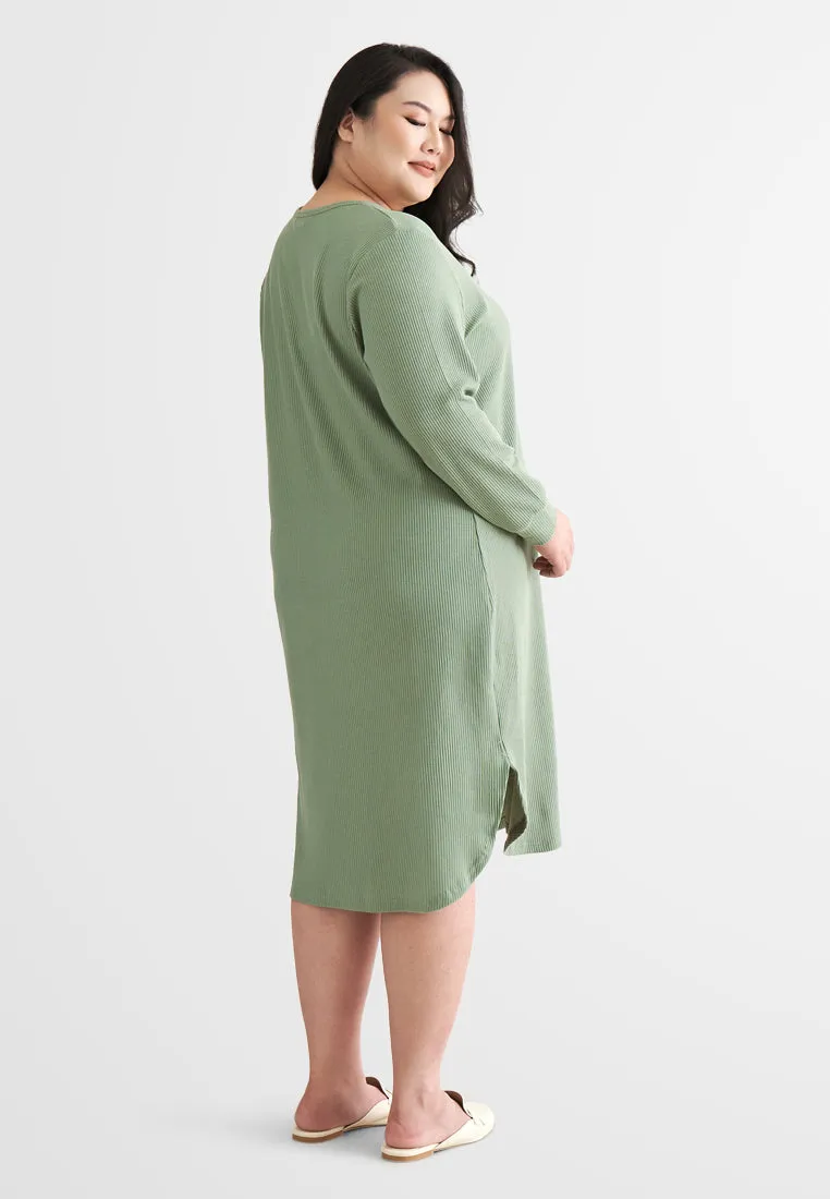 Willow Waffle Long Tunic Dress