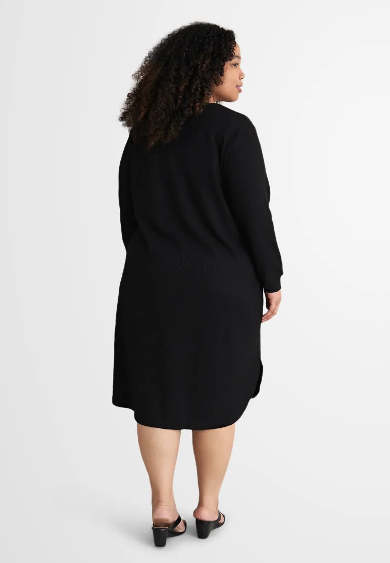 Willow Waffle Long Tunic Dress