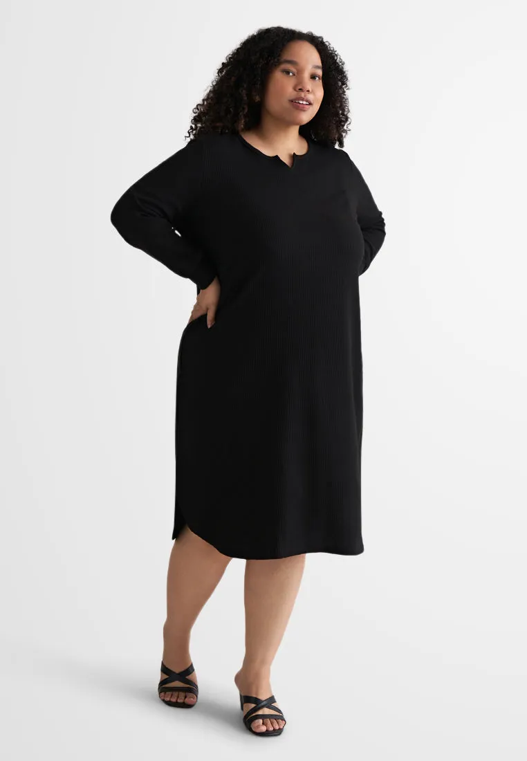 Willow Waffle Long Tunic Dress