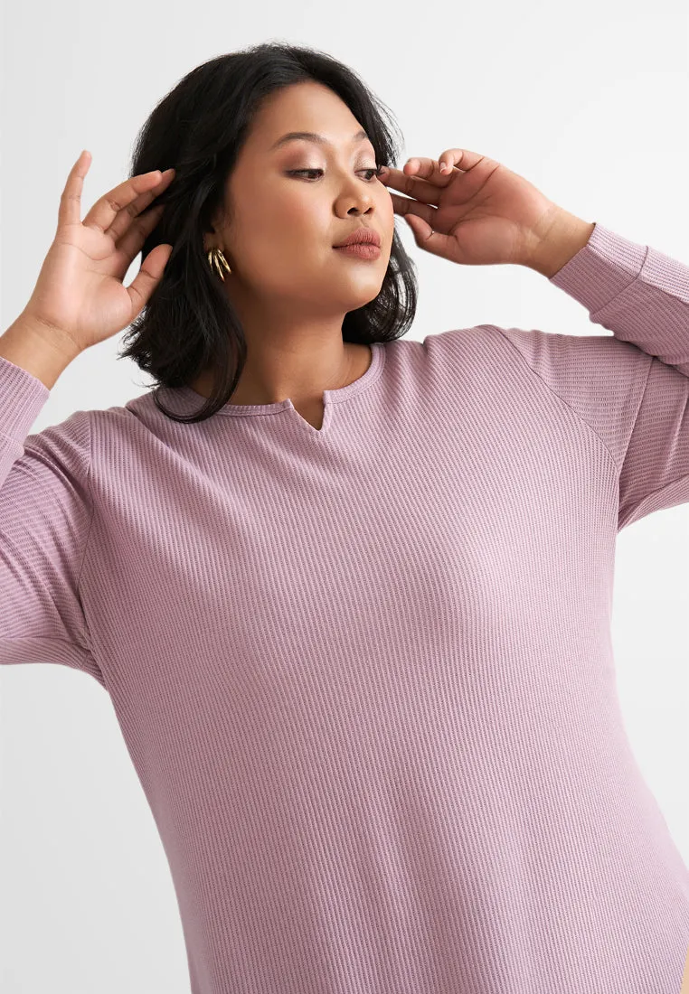 Willow Waffle Long Tunic Dress