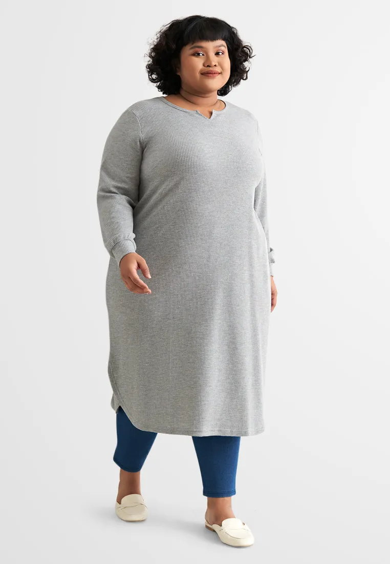 Willow Waffle Long Tunic Dress