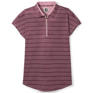 Womens Cap Sleeve Birdseye Shirt Fig/Pink - AW23
