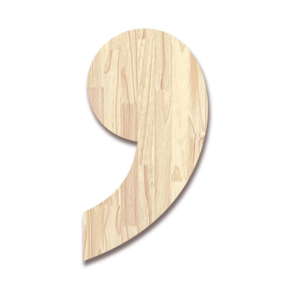 Wood Block Letter Unfinished Monogram Initial Alphabet Large Wall Numbers & Symbols for Home Bedroom Office Wedding Party DIY Decor Ready to Paint or Stain