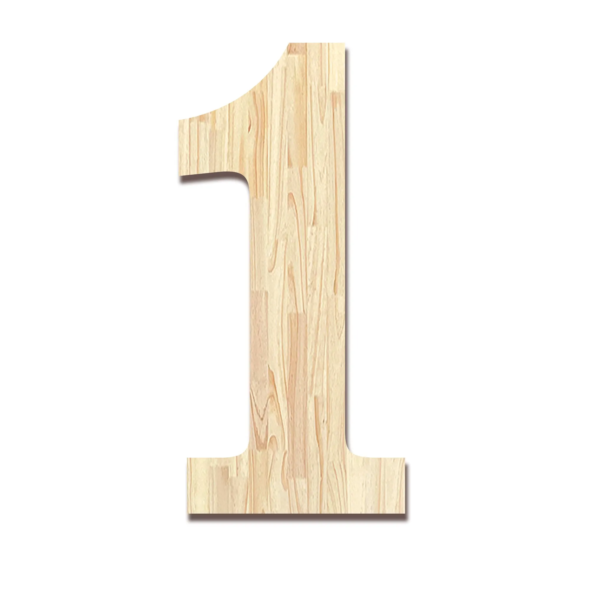 Wood Block Letter Unfinished Monogram Initial Alphabet Large Wall Numbers & Symbols for Home Bedroom Office Wedding Party DIY Decor Ready to Paint or Stain