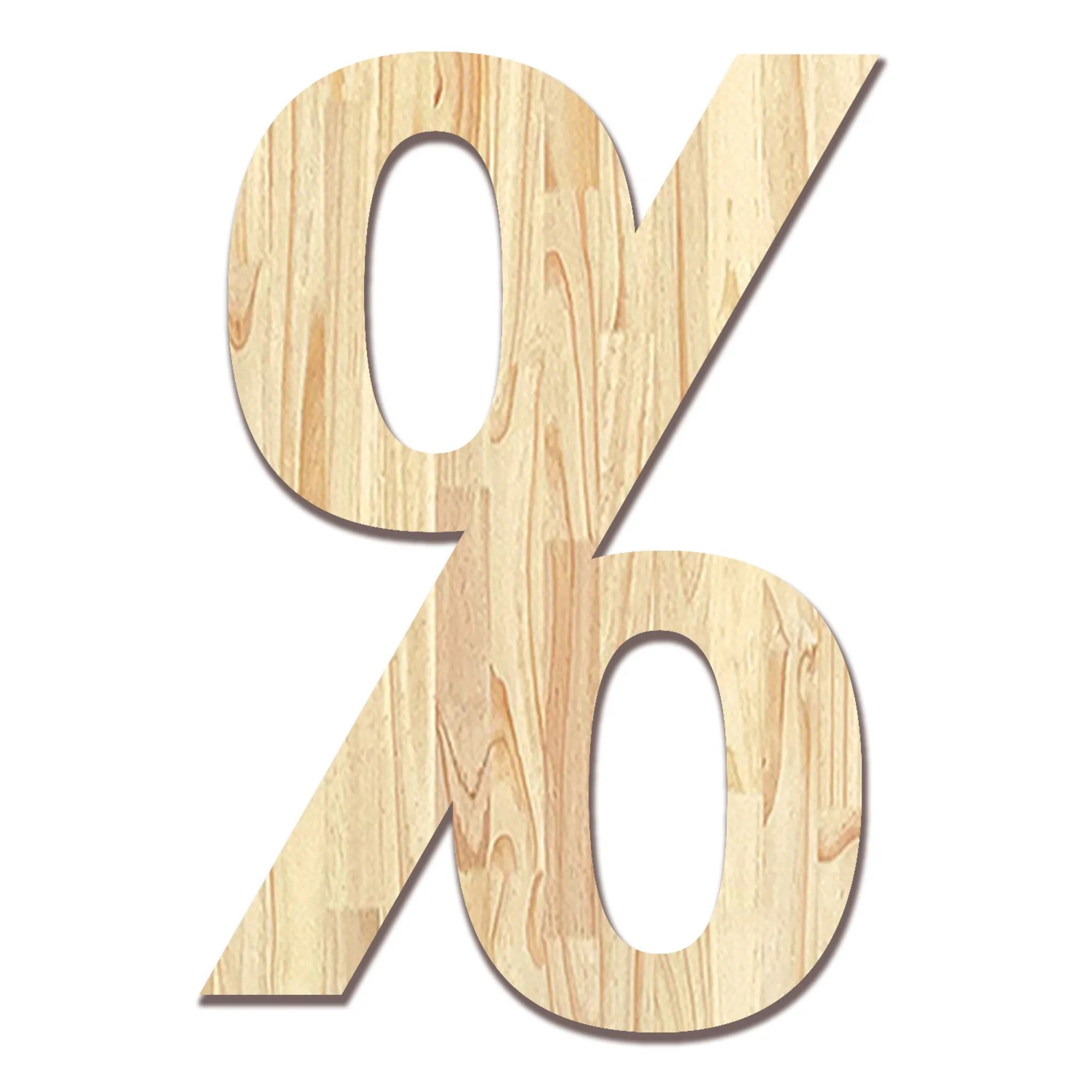 Wood Block Letter Unfinished Monogram Initial Alphabet Large Wall Numbers & Symbols for Home Bedroom Office Wedding Party DIY Decor Ready to Paint or Stain