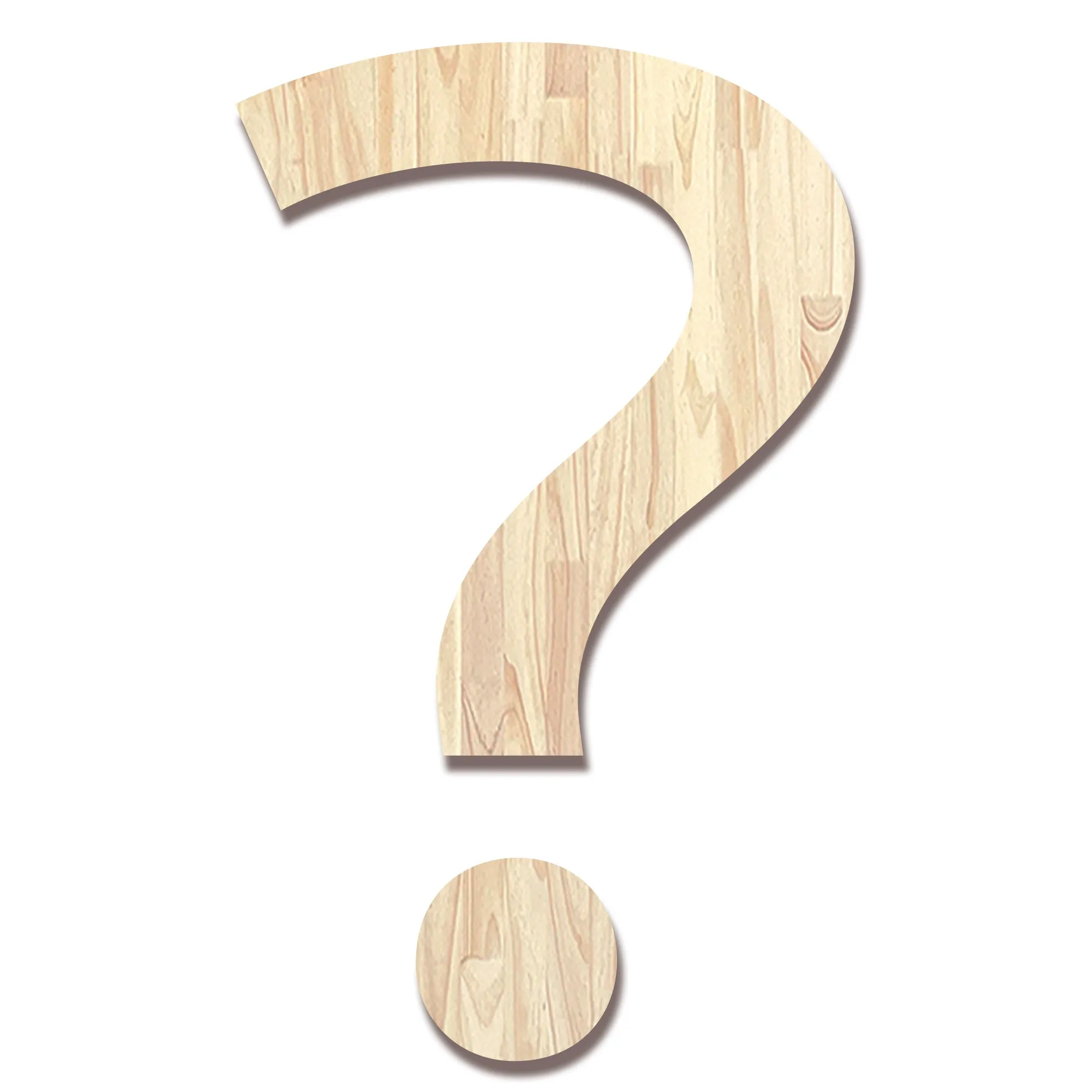 Wood Block Letter Unfinished Monogram Initial Alphabet Large Wall Numbers & Symbols for Home Bedroom Office Wedding Party DIY Decor Ready to Paint or Stain