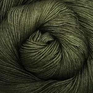 Yakity Yak Fingering Weight Yarn - Olive Semi Solid