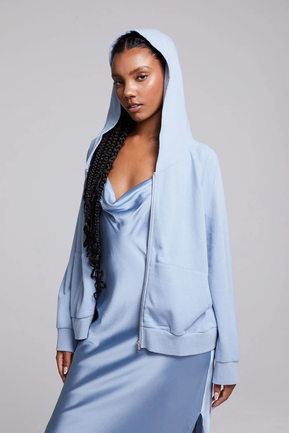 Yaro Blue Grotto Zip Up Sweatshirt