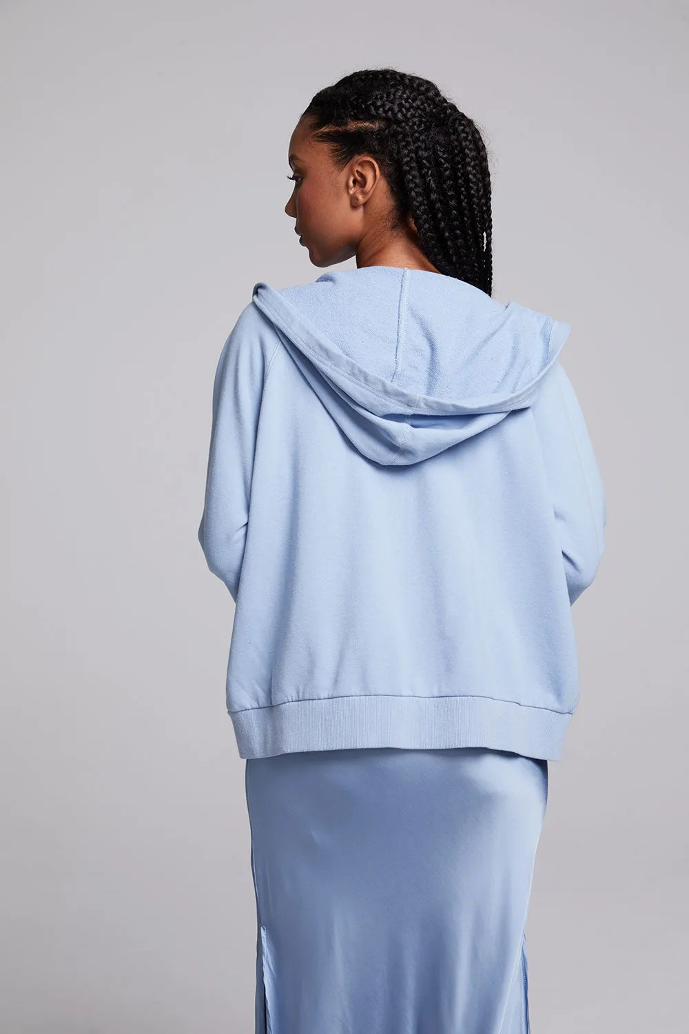 Yaro Blue Grotto Zip Up Sweatshirt