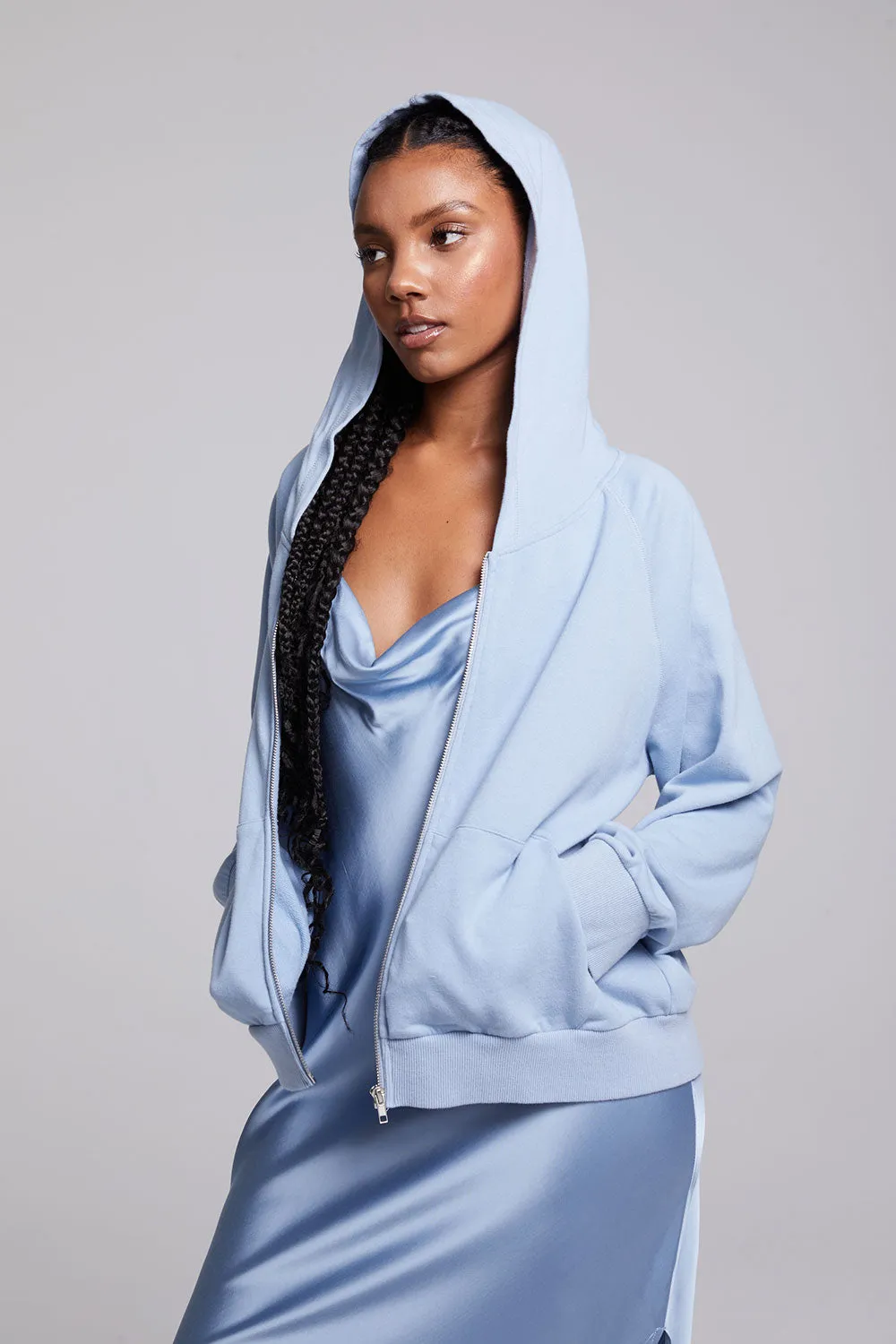 Yaro Blue Grotto Zip Up Sweatshirt